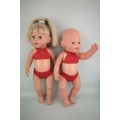 Купальник раздельный красный для куклы Baby Born 40 - 43 см