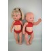 Купальник раздельный красный для куклы Baby Born 40 - 43 см