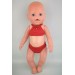 Купальник раздельный красный для куклы Baby Born 40 - 43 см