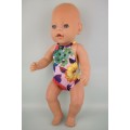 Купальник "Цветы" для пупса Baby Born 40 - 44 см