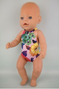 Купальник "Цветы" для пупса Baby Born 40 - 44 см