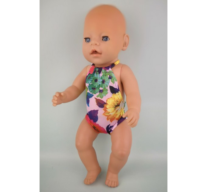 Купальник "Цветы" для пупса Baby Born 40 - 44 см