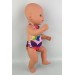 Купальник "Цветы" для пупса Baby Born 40 - 44 см