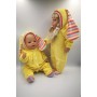 Кигуруми "Солнечный зайчик" для пупсов 42-45 см - одежда для Baby Born и Antonio Juan
