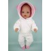 Костюм "Белый медвежонок" - одежда для пупса Baby Born до 46 см