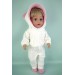 Костюм "Белый медвежонок" - одежда для пупса Baby Born до 46 см