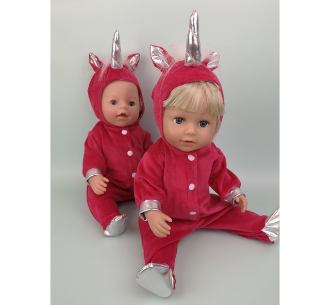 Одежда для пупса Baby Born / Беби Борн 40 - 44 см Костюм "Единорожка" 