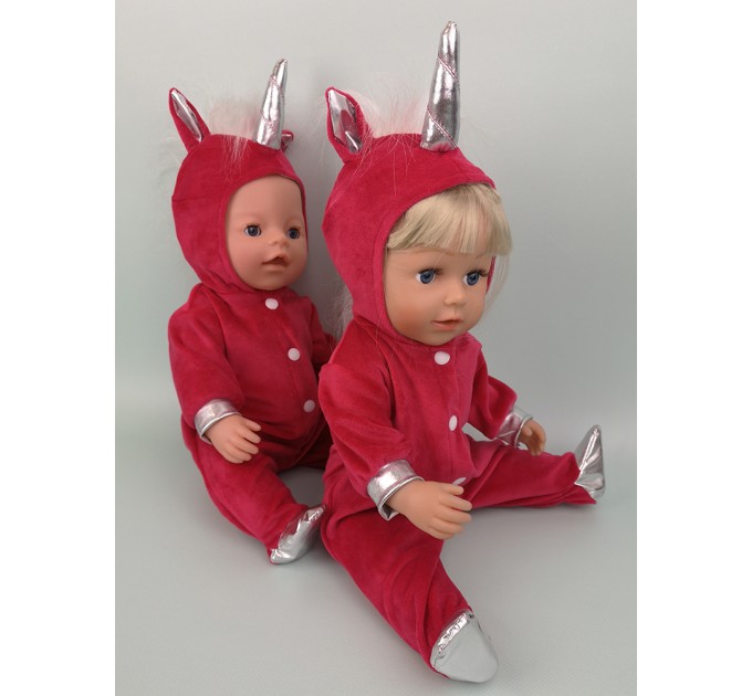 Одежда для пупса Baby Born / Беби Борн 40 - 44 см Костюм "Единорожка" 