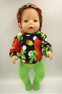 Костюм "Маки" для куклы baby born 40 - 43 см