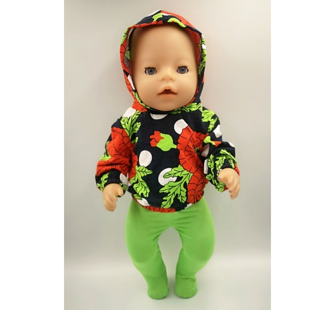 Костюм "Маки" для куклы baby born 40 - 43 см
