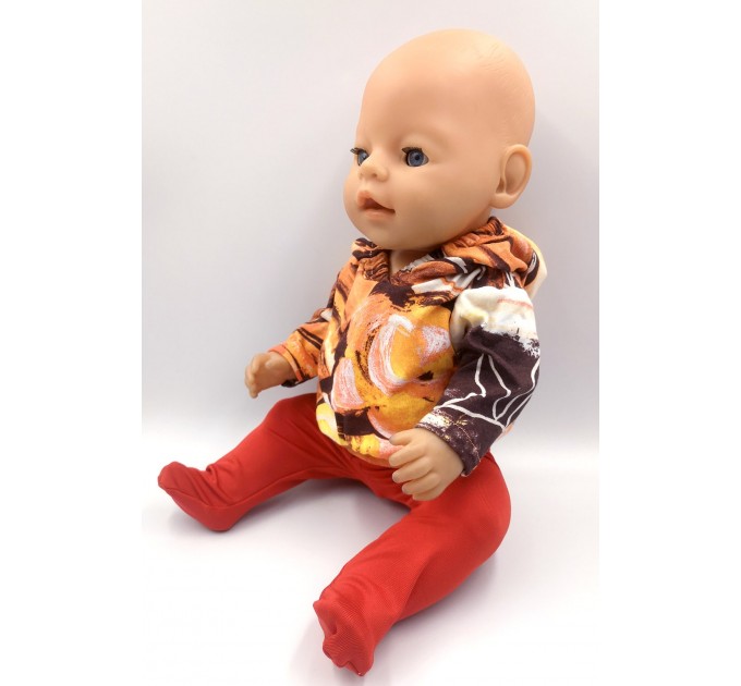 Набор "Осенние листья" - одежда для пупса Baby Born 40 - 44 см