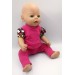 Футболка с лосинами малиновые для пупса Беби Бон / Baby Born 40 - 44 см