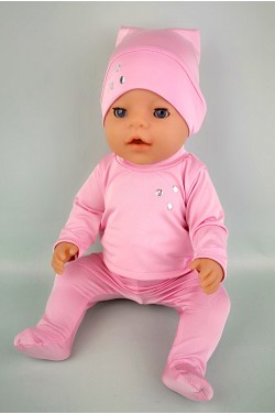 Одежда для пупса Baby Born - Костюм-тройка "Зефирка" на рост 40 - 44 см