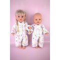 Пижама фланелевая "Человечки" для куклы Baby Born 40 - 44 см