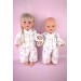 Пижама фланелевая "Человечки" для куклы Baby Born 40 - 44 см