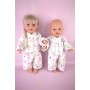Пижама фланелевая "Человечки" для куклы Baby Born 40 - 44 см