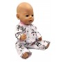 Одежда для куклы Baby Born 40 - 44 см - Пижама белая с пандами