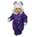 Комбинезон фиолетовый - одежда пупсов для Baby Born