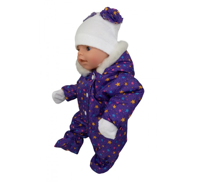 Комбинезон фиолетовый - одежда пупсов для Baby Born
