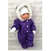 Комбинезон фиолетовый - одежда пупсов для Baby Born