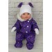 Комбинезон фиолетовый - одежда пупсов для Baby Born