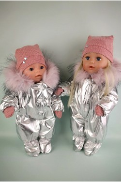 Комплект "Космічний" - зимовий одяг для пупса Baby Born 42 - 43см та Антоніо Хуан