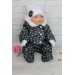 Комбинезон графитовый в горошек - одежда для baby Born