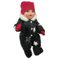 Комбинезон для куклы Baby Born чёрный в звездах девочке