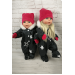 Комбинезон для куклы Baby Born чёрный в звездах девочке
