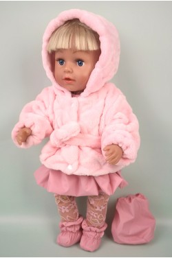 Зимова троянда - костюм для Baby Born 40 - 44 см