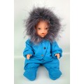 Костюм-двойка "Бирюза" - зимняя одежда для куклы Baby Born 40 - 44 см и Антонио Хуан