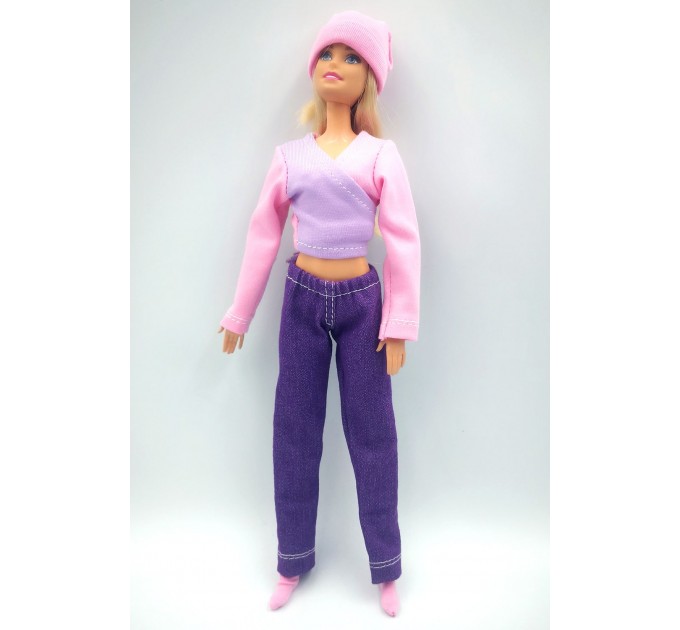 Одежда для Барби / Barbie - Набор с розовым пальто