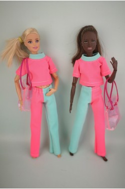 Комплект одежды для куклы Barbie - Костюм с сумкой-шопером