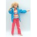 Одежда для Barbie - Костюм барби с голубой паркой в горошек
