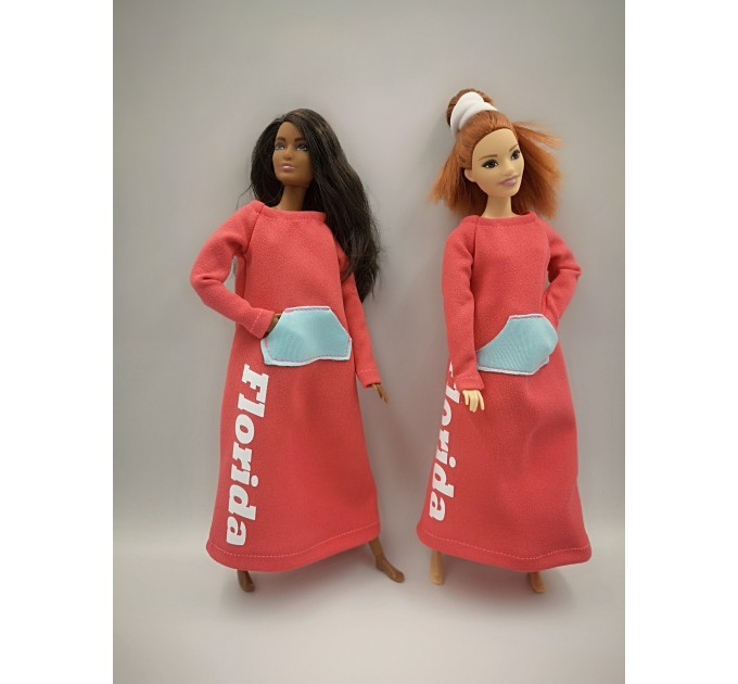Комплект одежды для Barbie - Платье с карманом "Флорида"