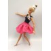 Одежда для куклы Barbie - Топ и малиновая юбка