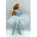 Набор нежно голубой - Одежда Barbie / Барби 3 вещи Гольфы Шорты Платье