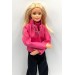 Набор одежды для модных кукол Barbie - комплект с кожаной курткой (искусственная кожа), майкой, брюками, Doll clothes
