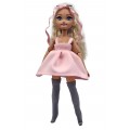 Одежда для Куклы Barbie Dream Besties - Платье беби долл розовое и серые ботфорты