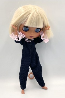 Одежда для куклы Блайз (Blythe) - Комбинезон вельветовый синий