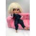 Одежда для куклы Блайз (Blythe) - Комбинезон вельветовый синий